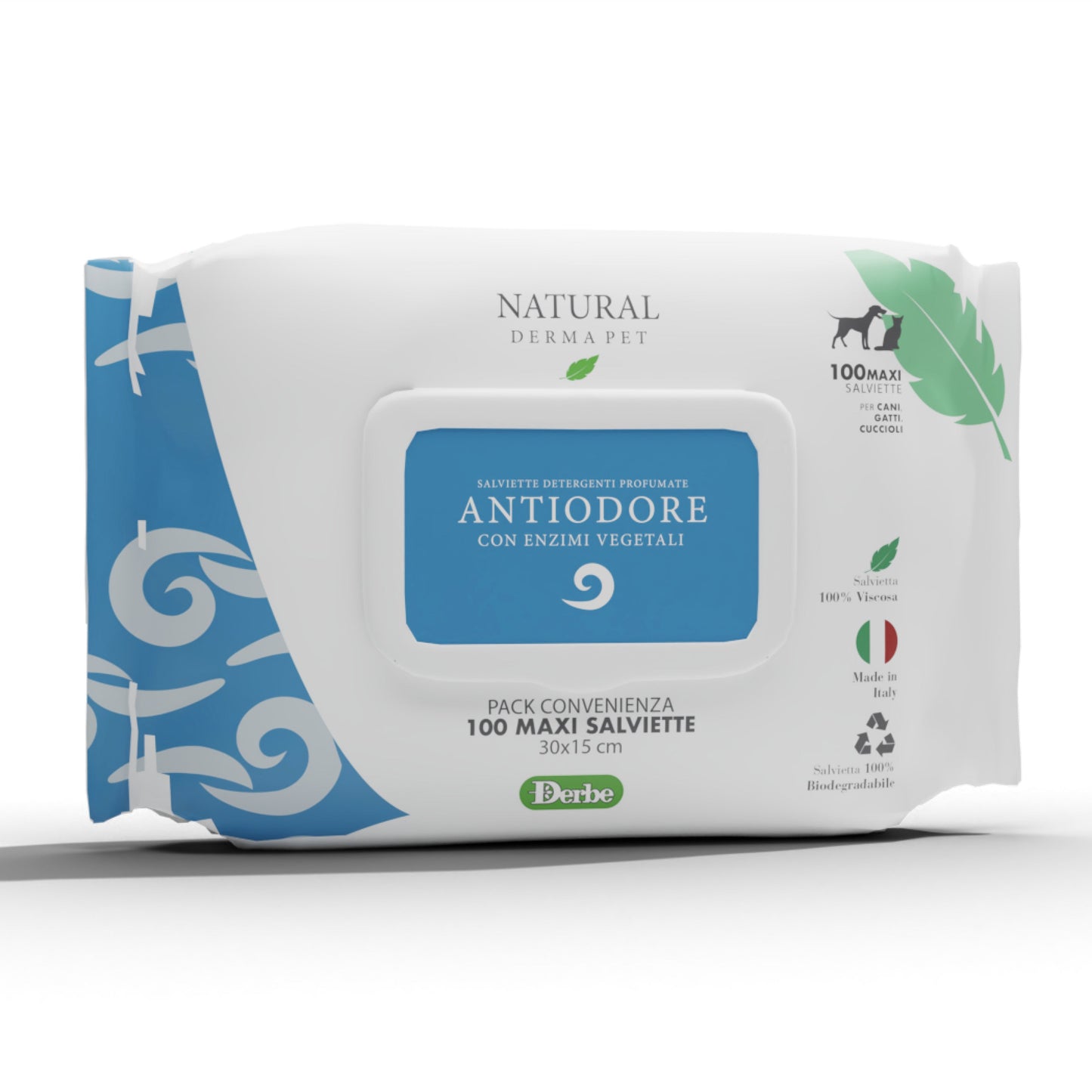 Wet Dog & Cat Deodorant Wipes for Coat Odor Control