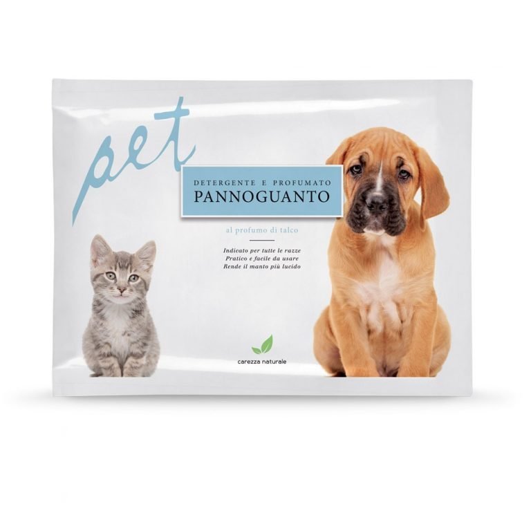 Wet Dog & Cat Cleaning Glove with Talcum Scent – 1pc