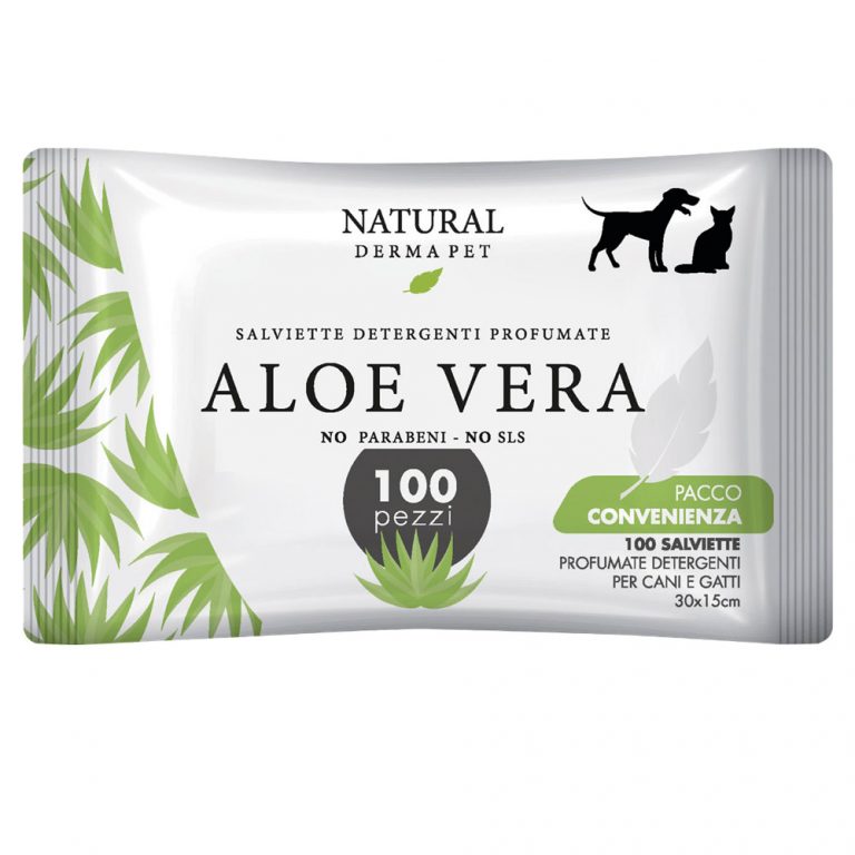 Wet Dog & Cat Wipes with Aloe Vera Scent – 100pcs