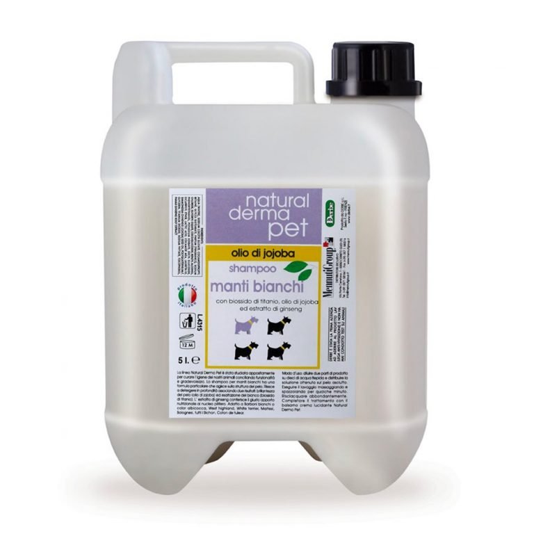 Szampon dla psów – do białej sierści z olejem jojoba i żeń-szeniem – 200 ml