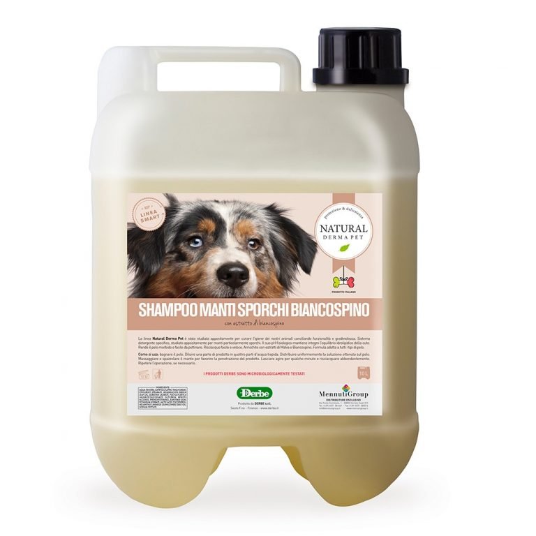 Dog shampoo for dirty coats with mallow and hawthorn – 10L
