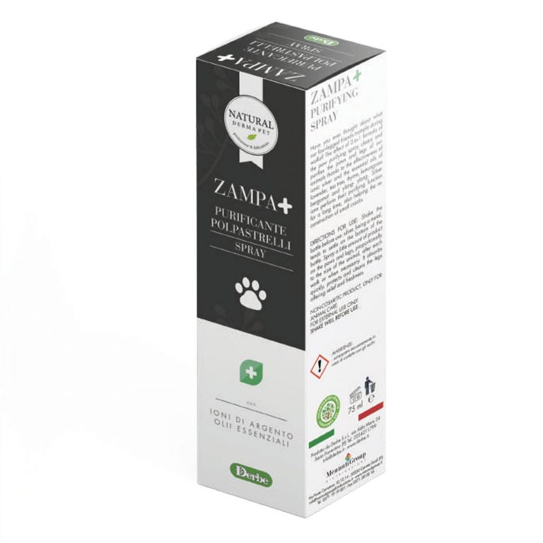 Dog paw purifying spray with silver ions and essential oils – 75ml