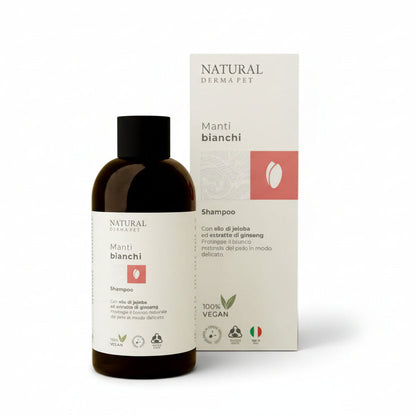 Szampon dla psa białej sierści z olejem jojoba i żeń-szeniem