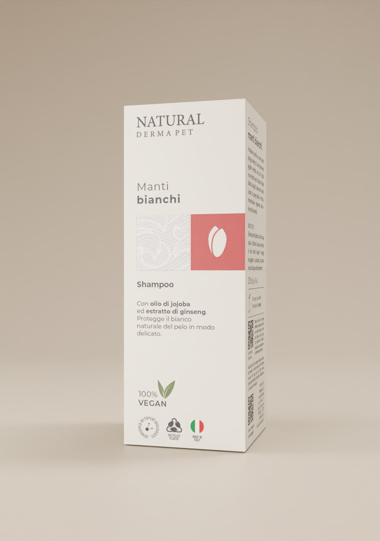 Szampon dla psa białej sierści z olejem jojoba i żeń-szeniem