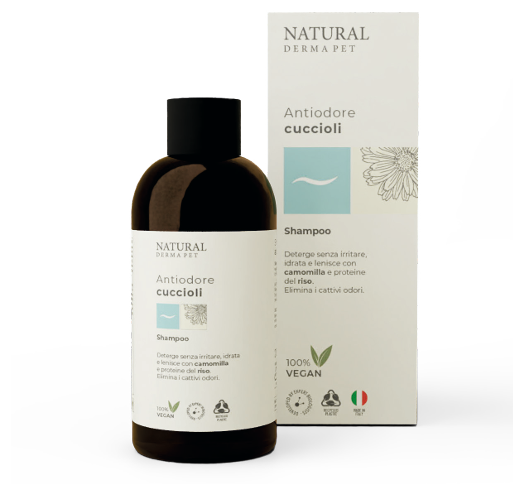 Ülimalt õrn kutsika šampoon riisiproteiini ja kummeliga