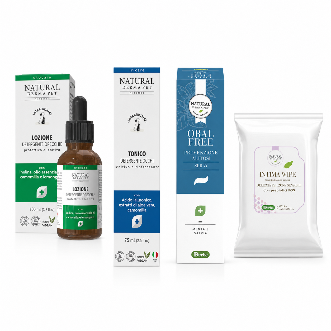 Daily Pet Hygiene Bundle – Ear, Eye, Oral & Sensitive-Area Care