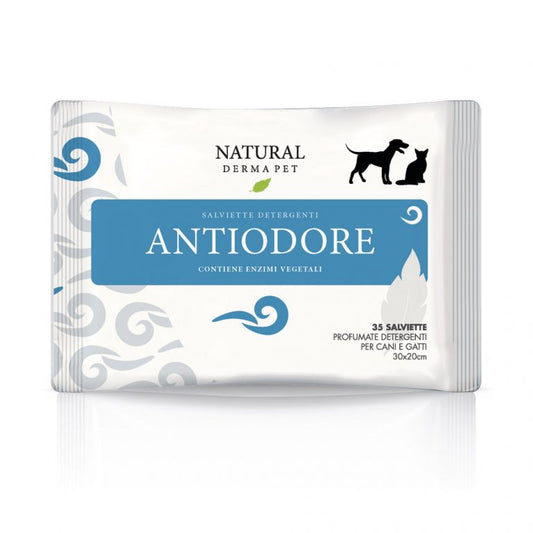 Wet dog and cat deodorant wipes for odor control – 35pcs