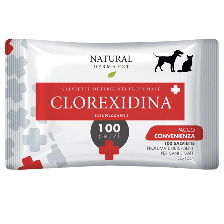 Wet Dog & Cat Wipes with Chlorhexidine Scent – 100pcs