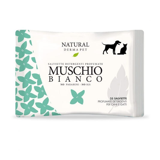 Wet dog and cat wipes with white musk fragrance – 35pcs