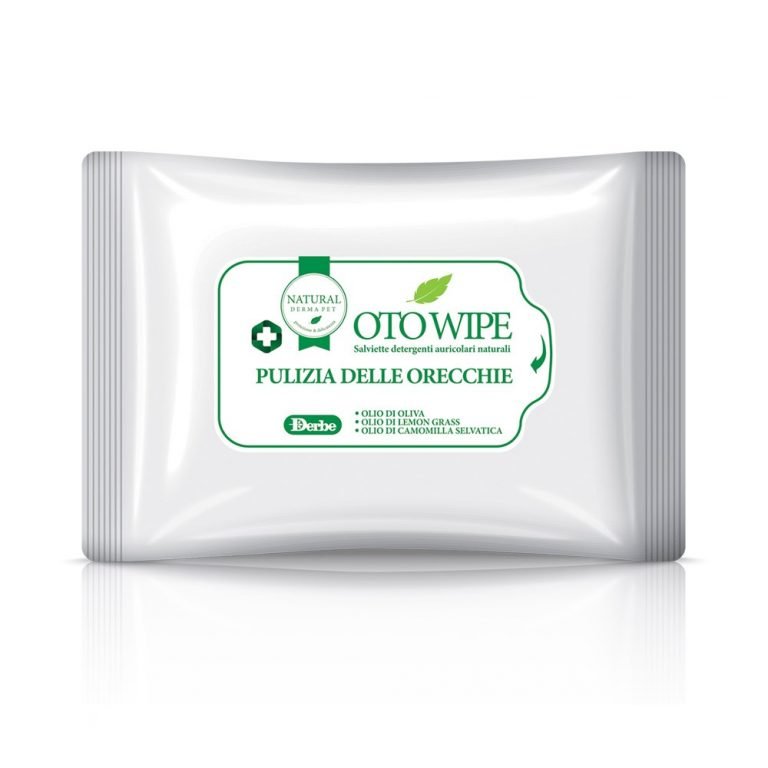 Wet dog & cat wipes for ear hygiene with olive and chamomile oils - 15pcs