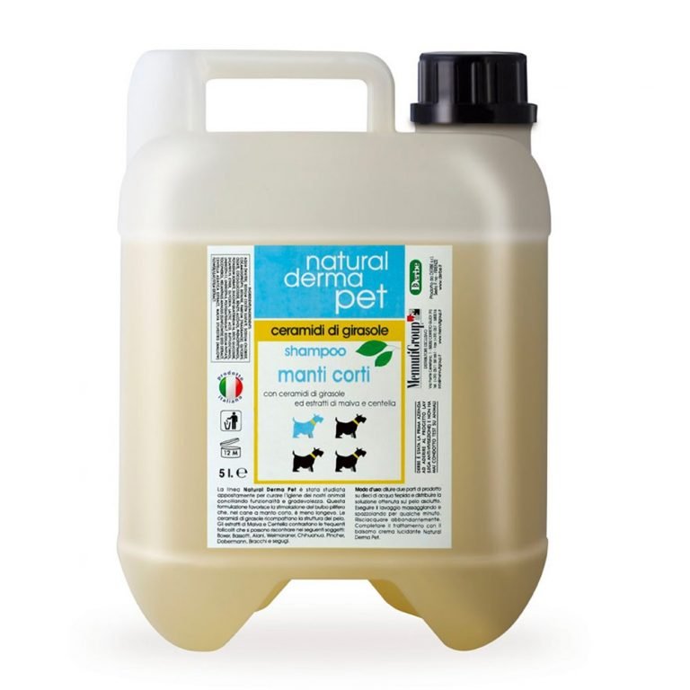 Szampon dla psów – Do krótkiej sierści z ceramidami słonecznika i malwą – 200 ml